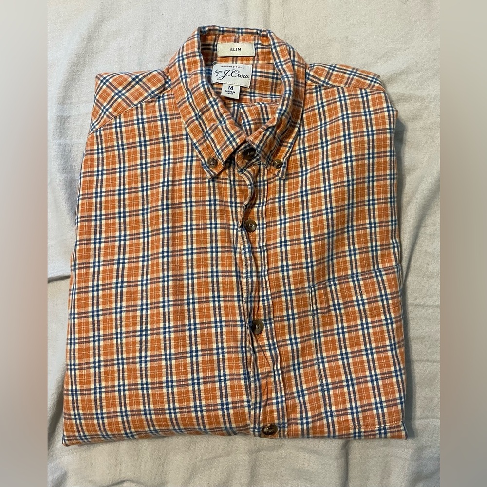 J Crews Men’s slim fit medium twill shirt